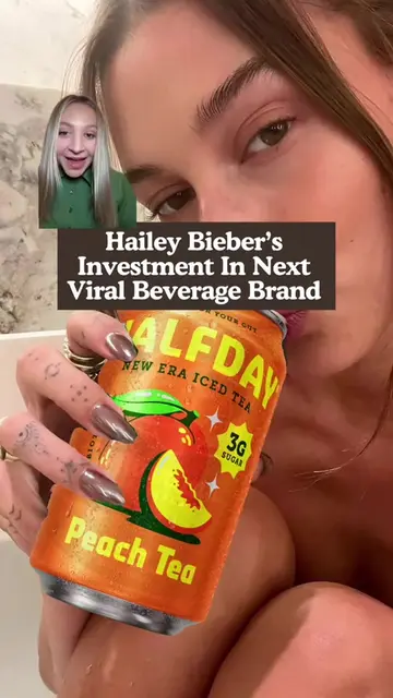 Hailey Bieber is an investor in the next viral beverage brand: Halfday Iced Tea.