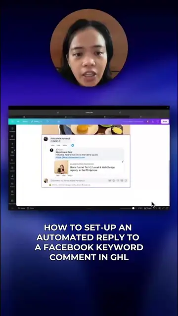 GHL TUTORIAL Part 1: How to set-up an automated reply to a facebook comment  #gh