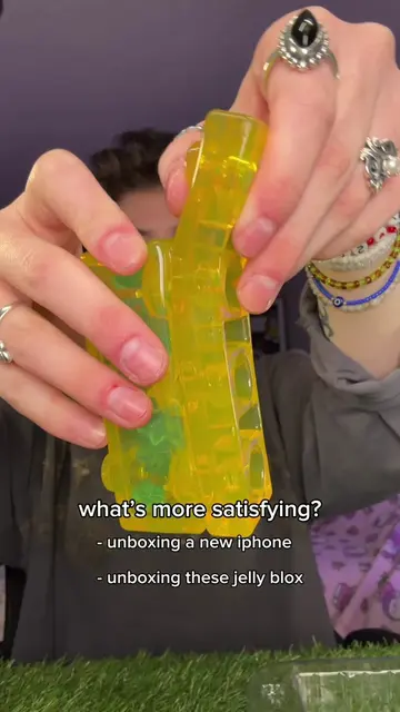 unboxing these jelly blox wins imo 🙈 #asmr #unboxing #satisfying #squishy