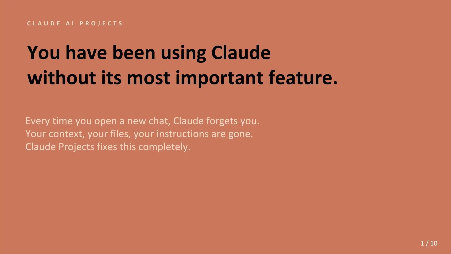 I set up a Claude Project for the first time a few months ago and genuinely coul