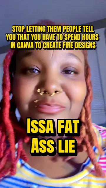 If them ppl told you you had to spend hours in Canva creating one fire ass desig