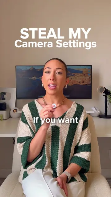 Steal my camera settings 📷 Follow for more content creation education! #socialm