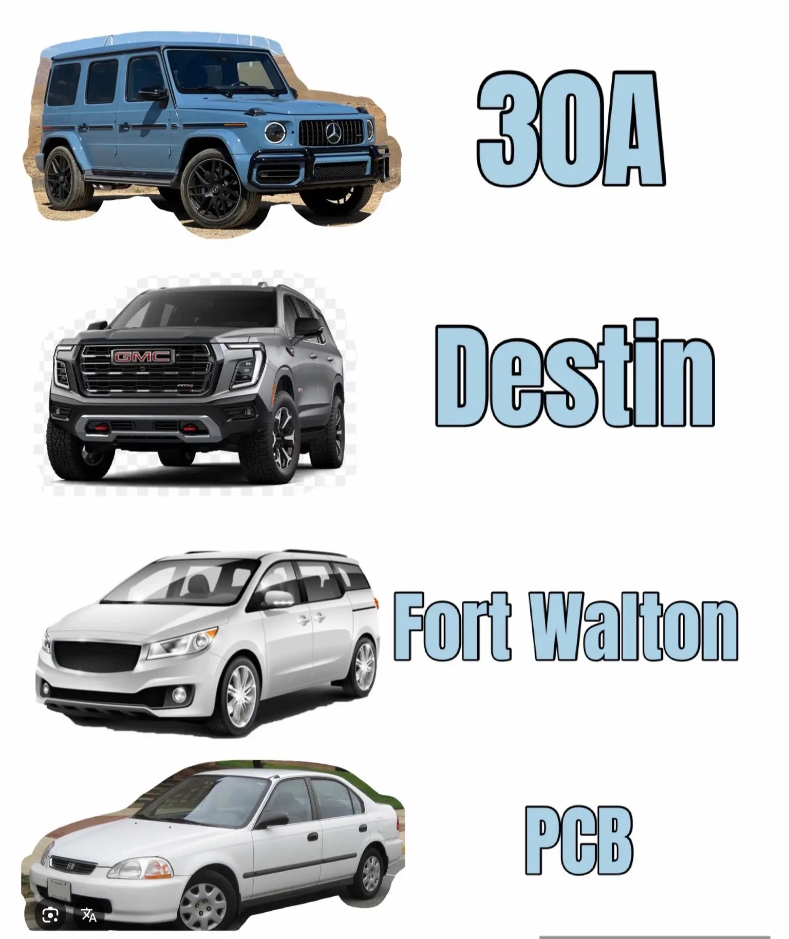 Headed to Destin, Florida for the week to decorate a condo for a customer that w