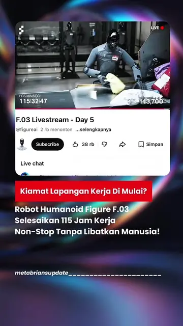 Pas Kalian Nonton Video Ini, Dia Masih Kerja Wooyy😭 robot di dalam live streami