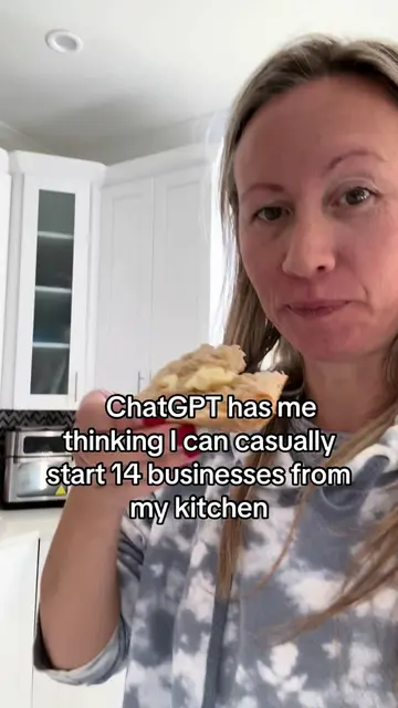 A loaf of sourdough in one hand and ChatGPT telling me “this could actually be a