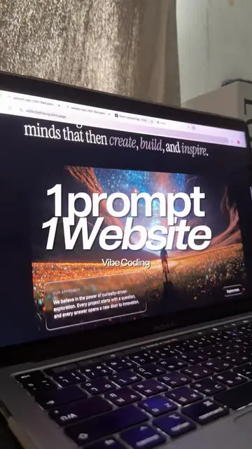 I made this website with just one prompt ✨ สร้างเว็บนี้ด้วยการ prompt แค่ 1 ครั้