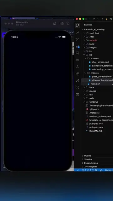 AI learning UI built on flutter. #flutter #appdevelopment 