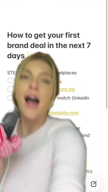 How to get your first brand deal in the next 7 days!! STEP 1: brand deal marketp