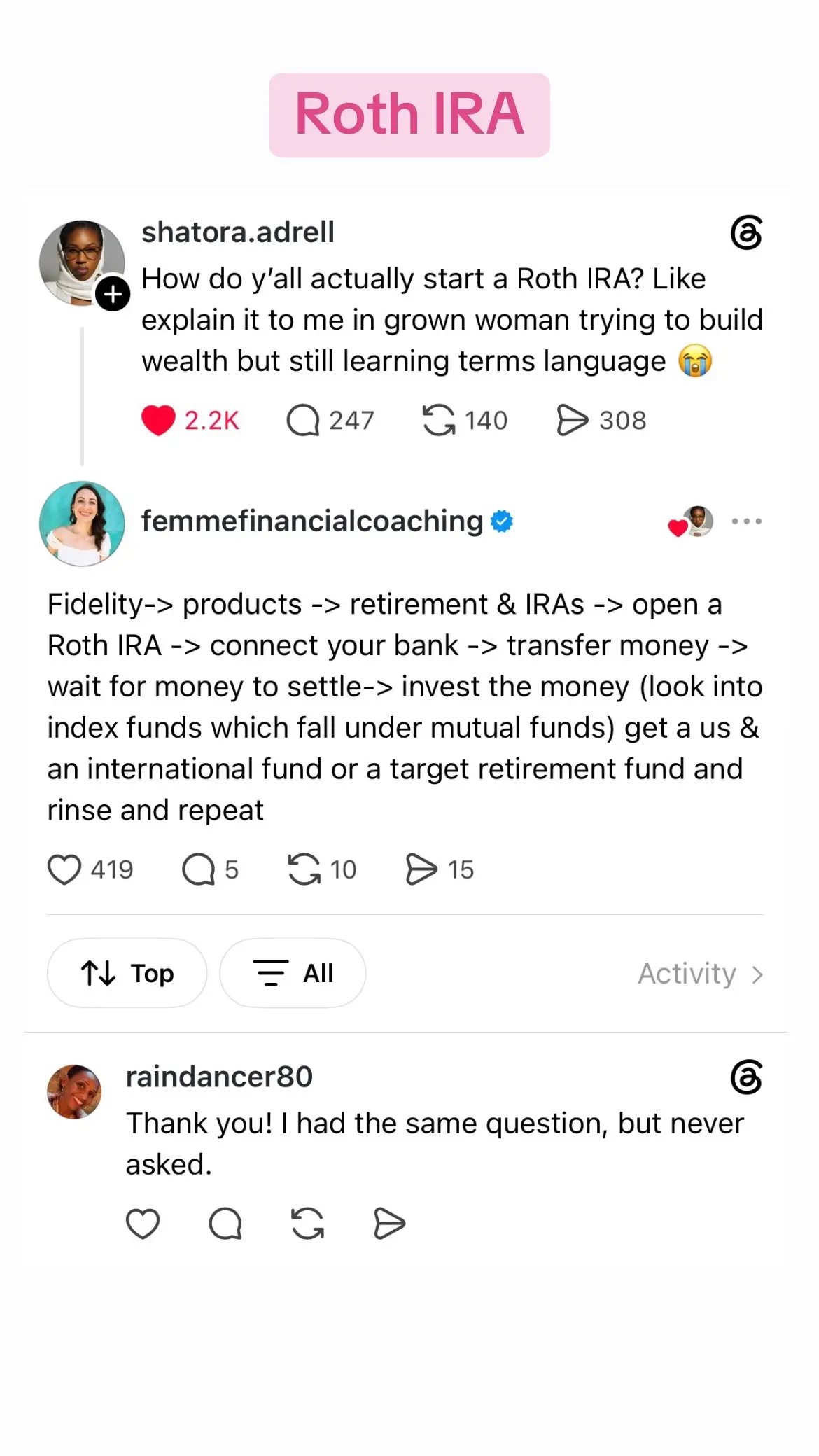 I know some of you need to see this! If you’ve been waiting to open a Roth IRA l