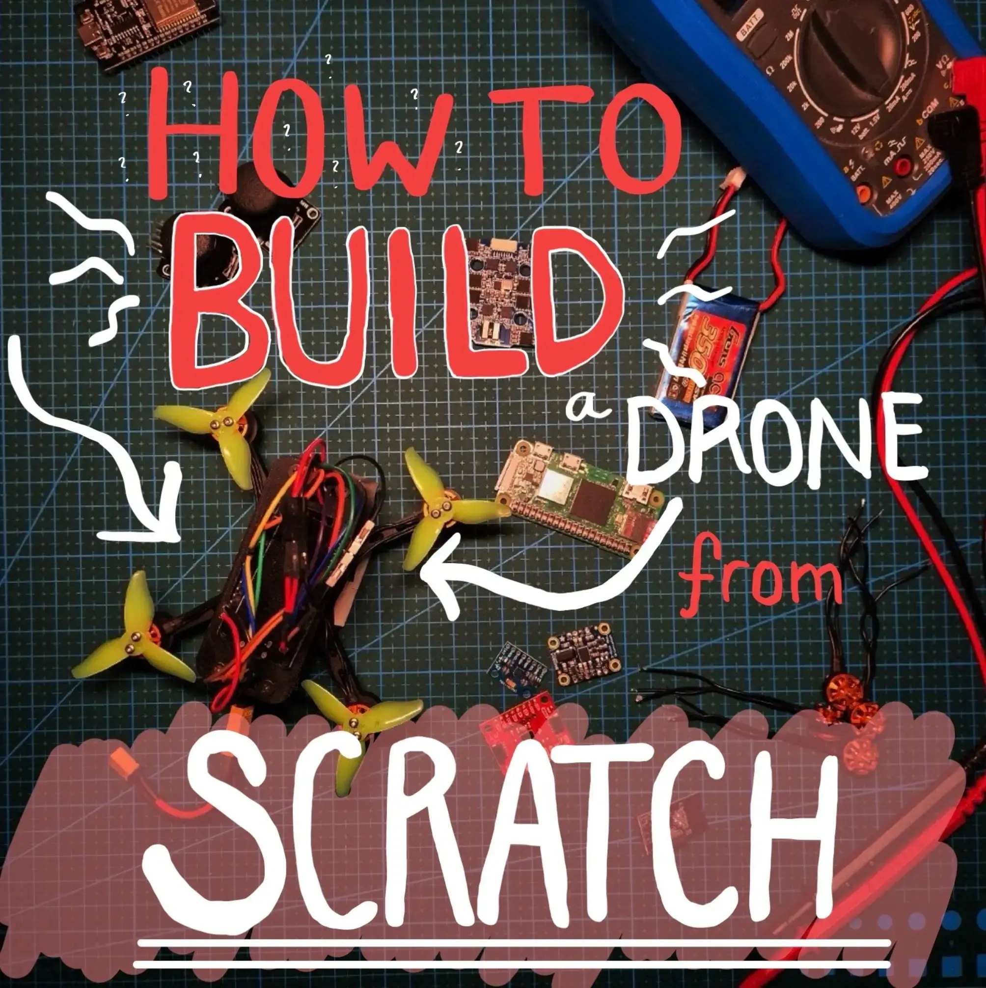 Building a drone from scratch isn't as scary as it sounds. With only a handful o