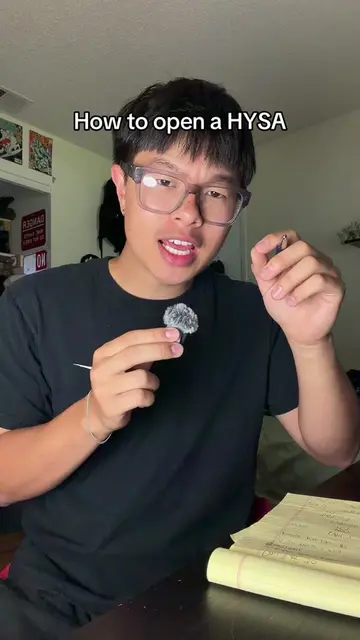In 60 seconds, how to open a HYSA! #20yearsold #finance #financialliteracy #high