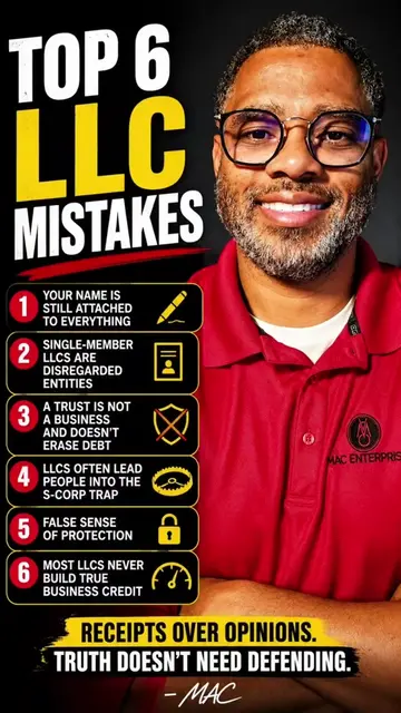 Everybody online told you: “Just open an LLC.” But they never explained: • Your 