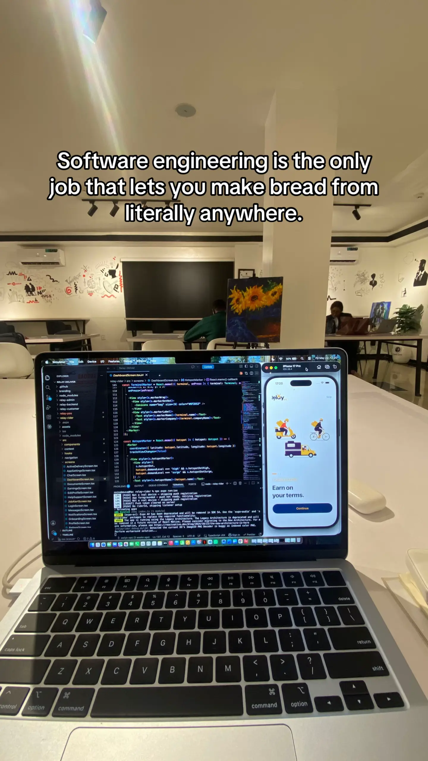 Software engineering is the only job that lets you make bread from literally any