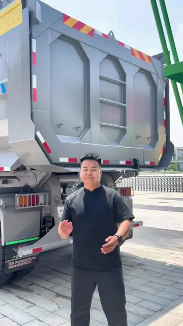 The rear dump semi trailer is made of high-quality steel and is suitable for tra