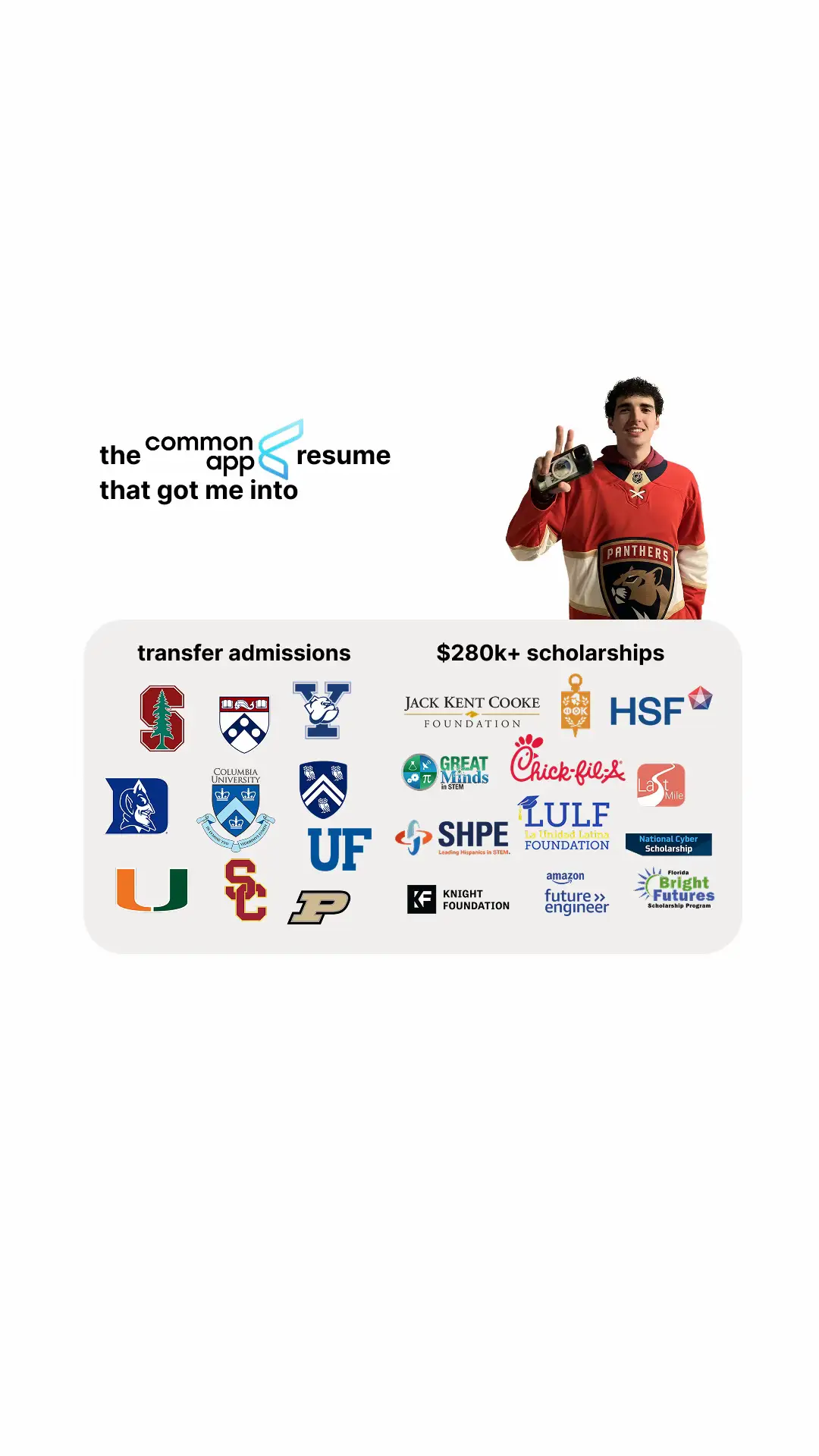 make sure to include your cv/resume! some schools and programs don't even look a