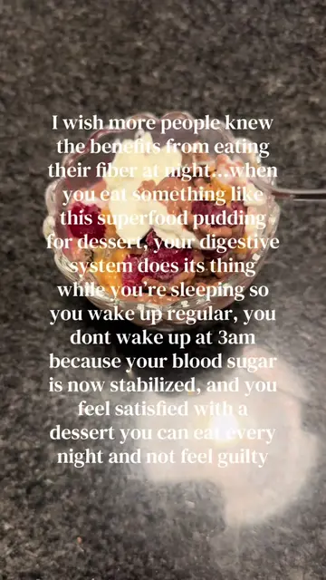 I wish more people knew all the benefits of eating fiber at night…especially in 