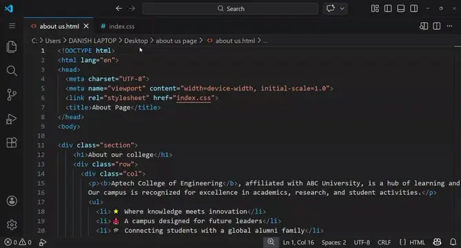Simply  HTML and CSS coding 💻💗🔥 #programmer #htmlcss #computerscience #codmob