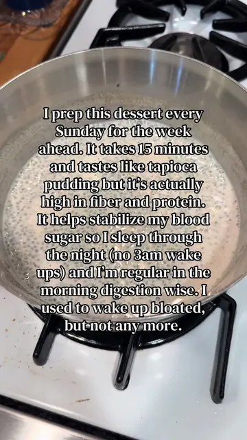 I am religious about prepping this high fiber high protein dessert on sundays so