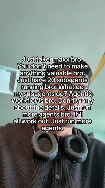 I wake up every day and repeat “just tokenmaxxx” 40 times to myself. #ai #fyp 