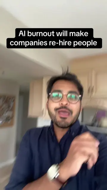 This AI burnout will make companies re-hire people #ai 