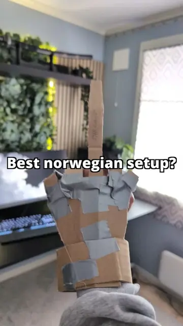 best Norwegian setup? #setupgaming #desksetup #GamingSetup #setup #cozysetup 
