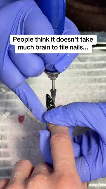 People think it doesn’t take much brain to file nails… Until you realize a real 