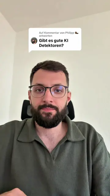 Antwort auf @Philipp 🦦  Es gibt keine „KI-Detektoren“ für Bachelorarbeiten. Nic
