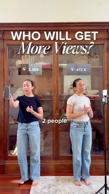 Who will get more views? 👀 Want to be like Person B? Follow for more scroll-sto