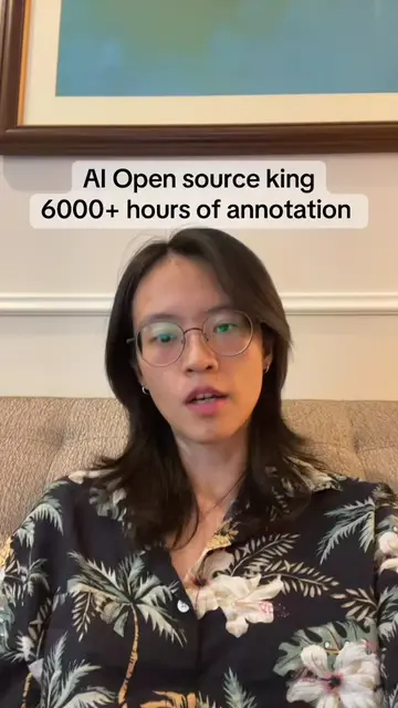 AI open source king manual 6000 hour annotation #aistartup #aitraining #opensour