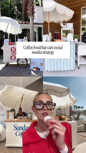 social media strategy for pop up carts 🍵☕️💐 #socialmediamanager #contentstrate