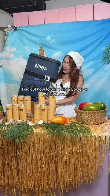 Do you want to win a ninja cooler?  Join us LIVE now 👉