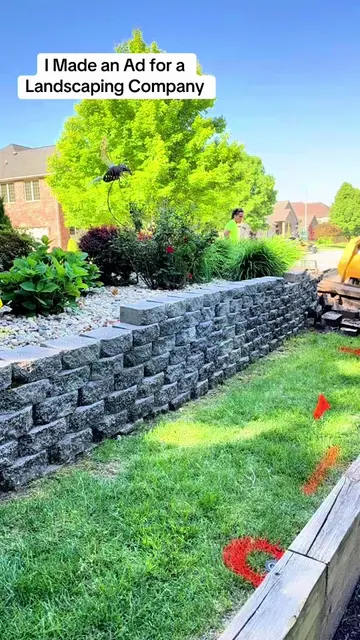 I made another Ad for a Landscaping Company! Creating short form content for ser
