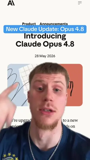 Claude Opus 4.8 just dropped and it beats GPT-5.5 🤯 #ai #claudeai #opus #ainews