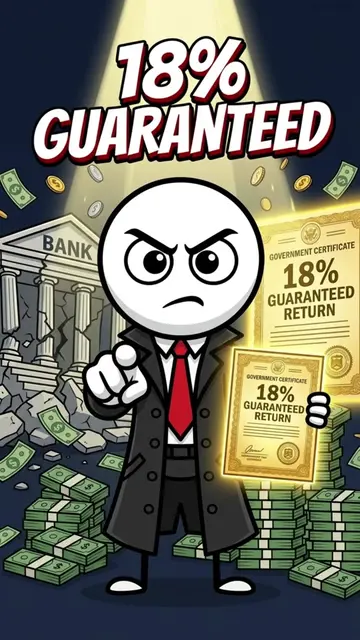 Your Bank pays 0.01%. The  Government pays investors 18%. Here is why nobody tol