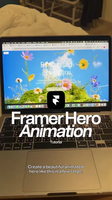How I built this hero section in Framer 💻✨ A few simple steps and the right res