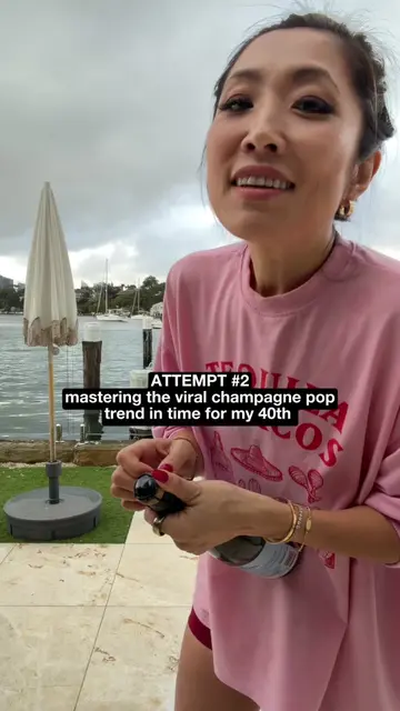 Practice makes perfect 😅 #champagne 