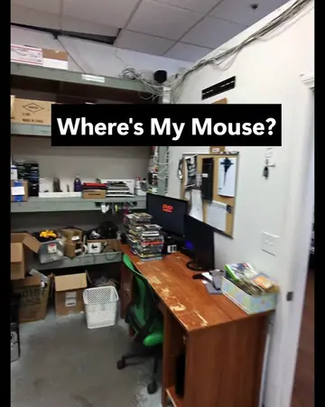 Customer: "Where's my mouse?" This customer stopped by to pick up her laptop aft