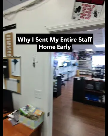 A customer stopped by and couldn't believe I was the only person working in the 