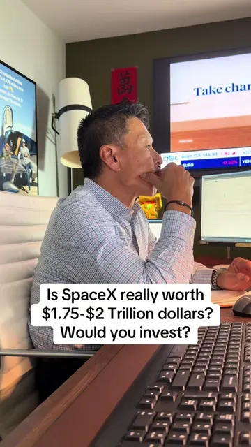 Is SpaceX really worth $1.75-$2 Trillion dollars? Would you invest? #spacex #inv