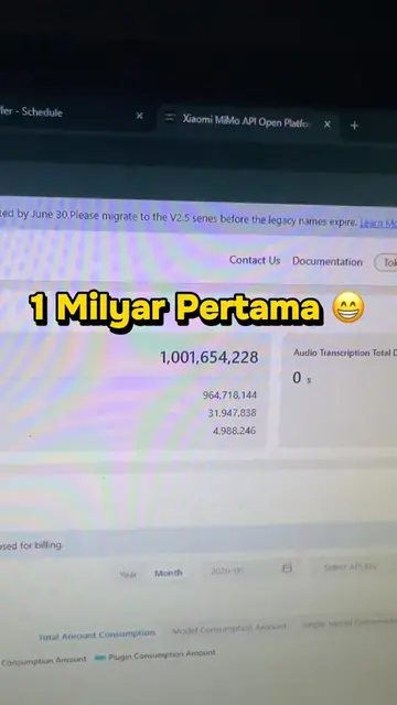 Akhirnya 1 Milyar Pertama #ai #aiindonesia #aiagents #mimo #xiaomi