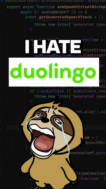 I hate Duolingo #programming #coding #computerscience #softwareengineer 