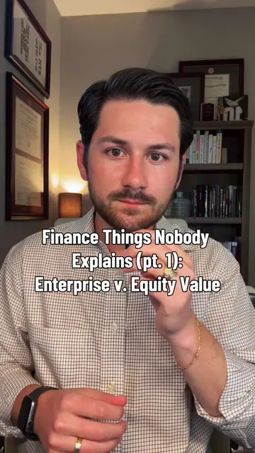 Finance Things Nobody Explains Part 1: Enterprise Value vs Equity Value. Once yo