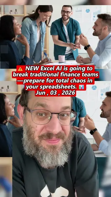 ⚠️ NEW Excel AI is going to break traditional finance teams—prepare for total ch