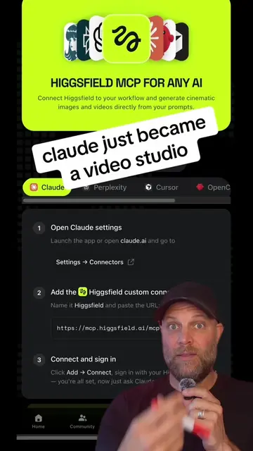 Turn Claude into a full video studio by connecting HiggsField MCP. Access Veo, R
