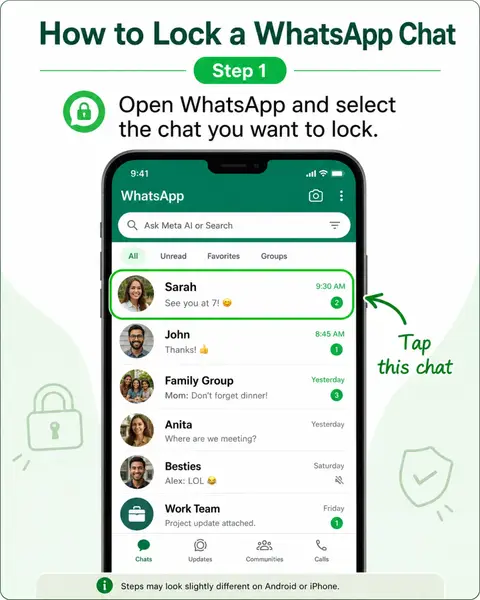 Want to keep your private WhatsApp chats safe? Follow these simple steps to lock