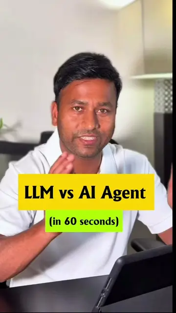 Most people think AI Agents and LLMs are the same. They’re not. 👇 🧠 An LLM ans