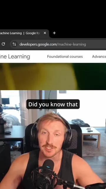 Free Machine Learning Crash Course from Google 😎 This free crash course teaches
