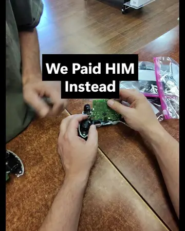 Customer tried repairing his own PS5 controller and accidentally damaged the mic