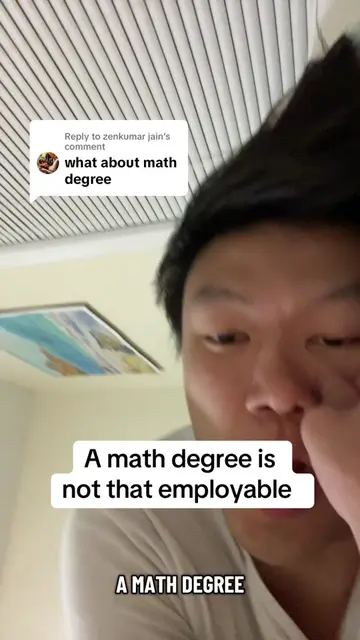 Replying to @zenkumar jain A math degree is not that employable #mathdegree #mat
