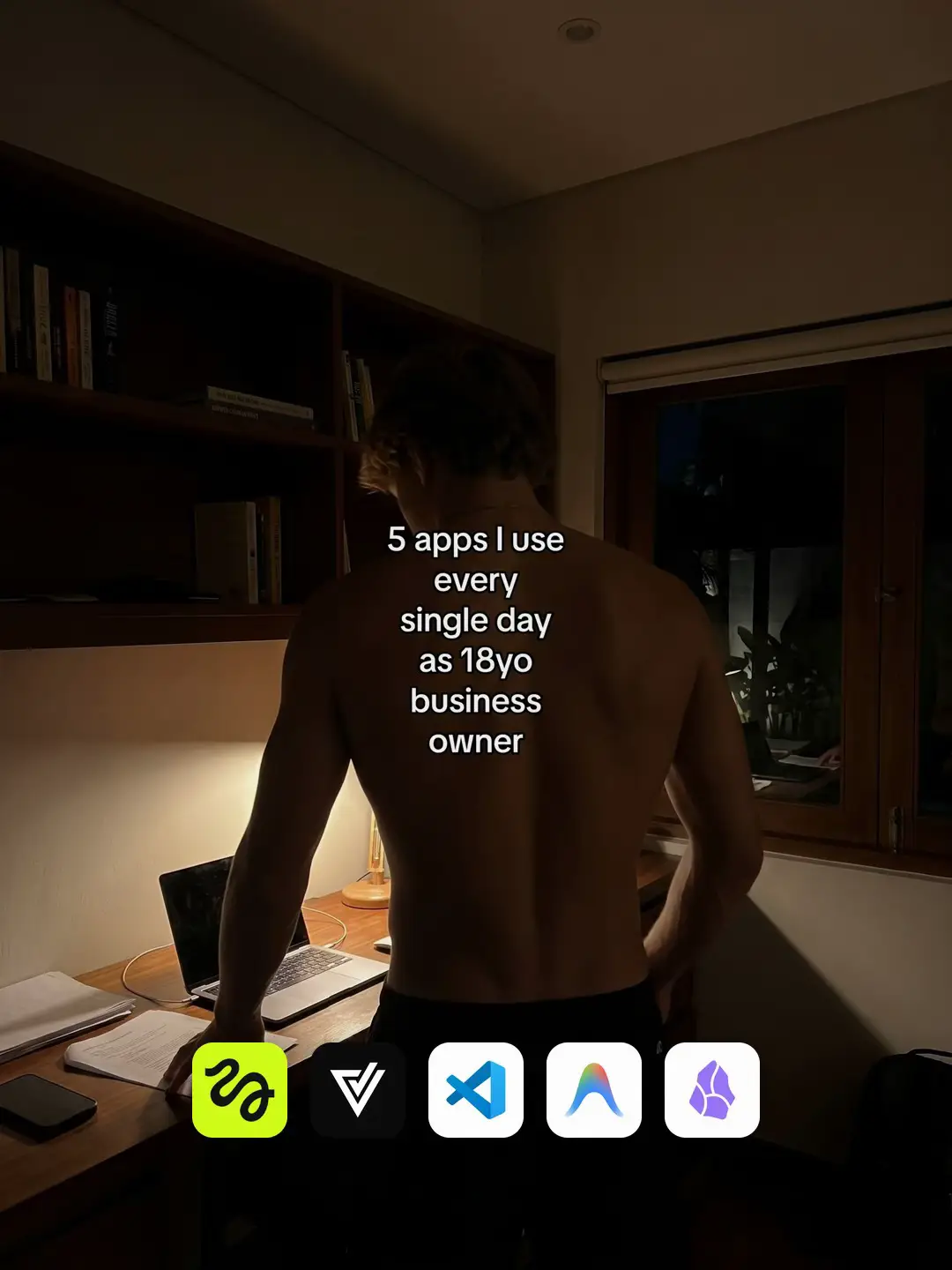 People always ask how I run a whole app business by myself. honestly? it's mostl